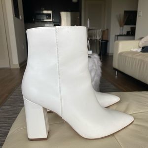 Steve Madden White Booties